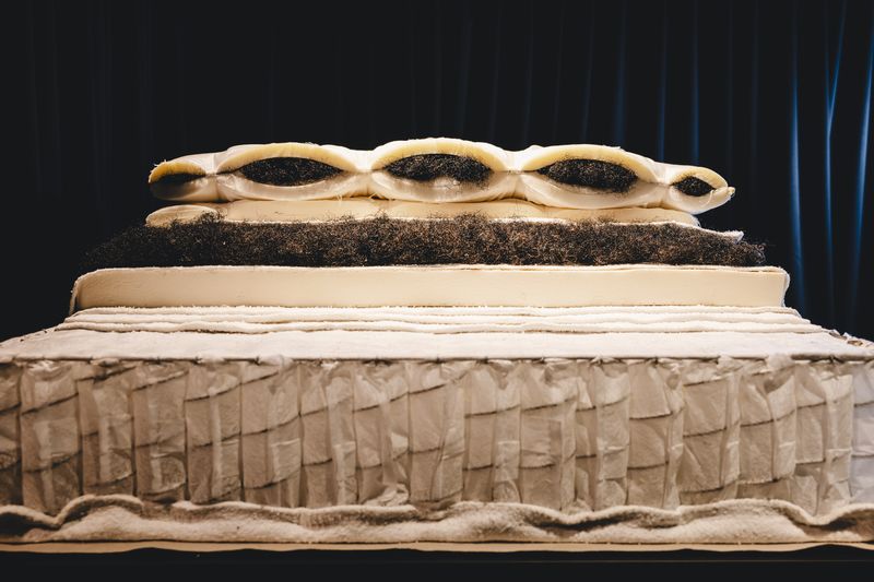 床墊結構剖面圖